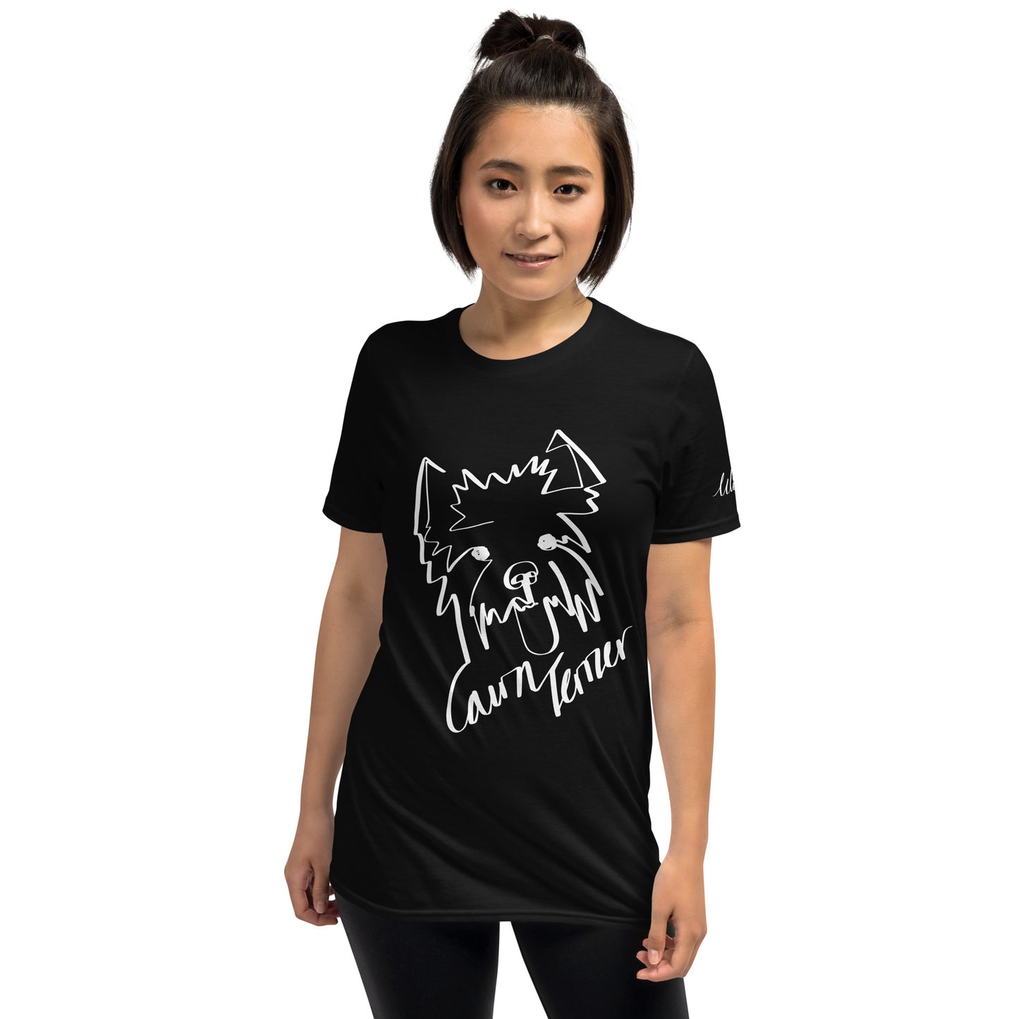 Cairn Terrier Print Black T-Shirt