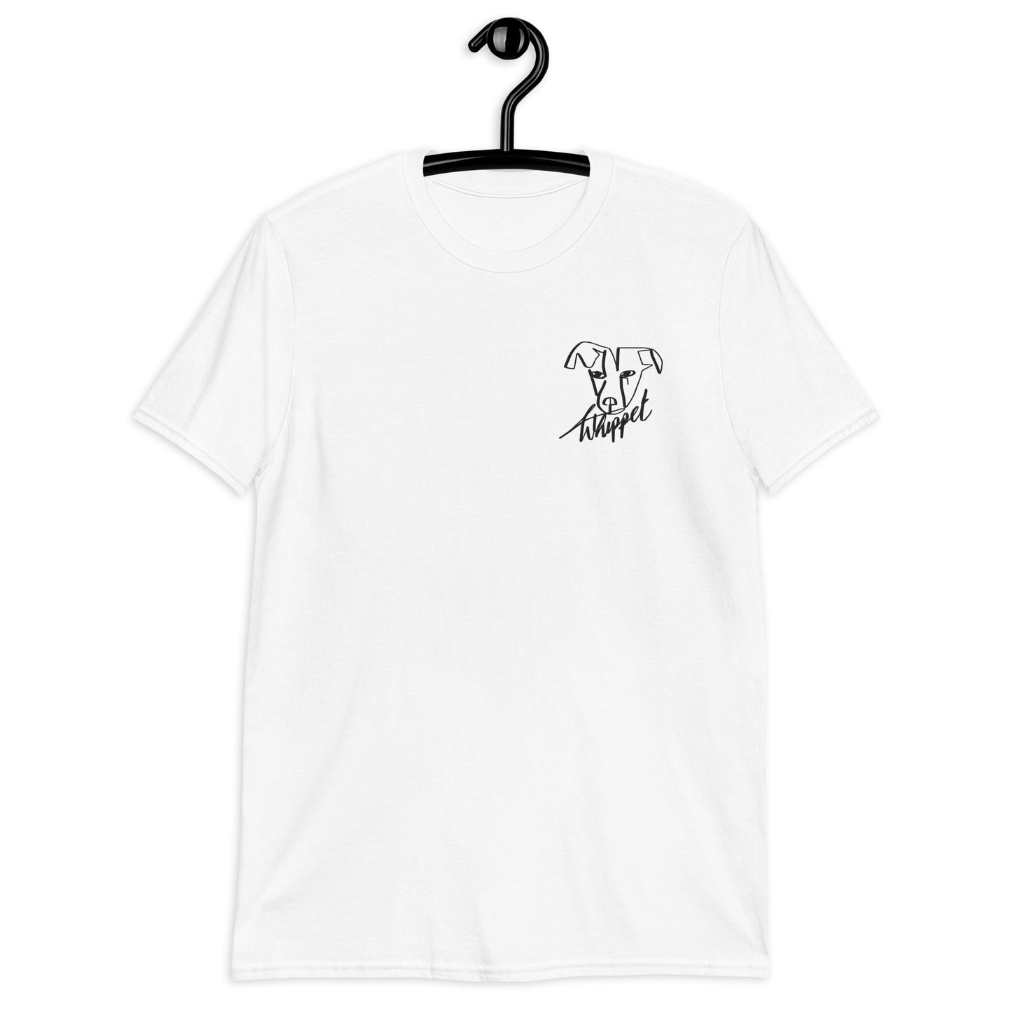 Whippet Embroidery White T-Shirt