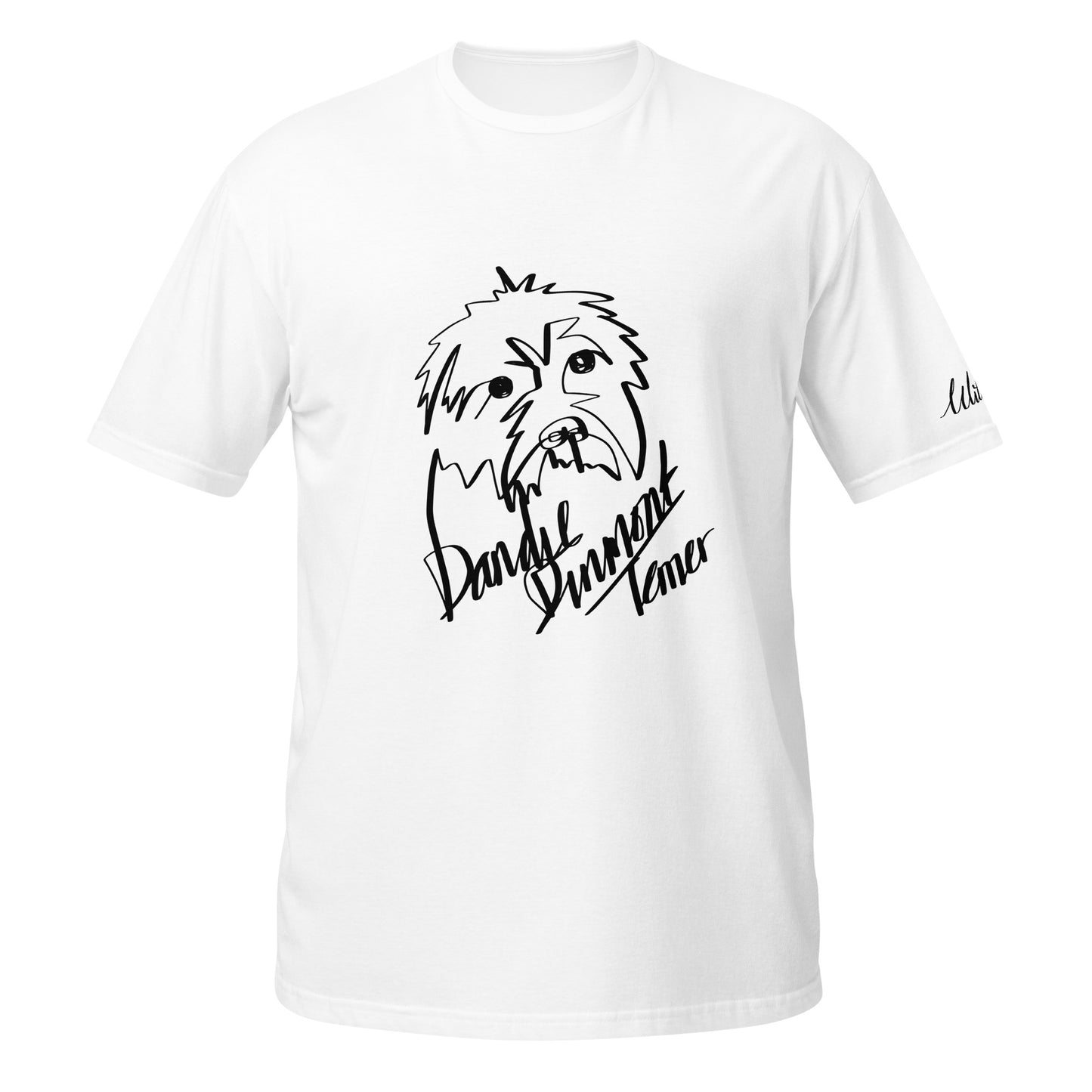 Dandie Dinmont Terrier Print White T-Shirt