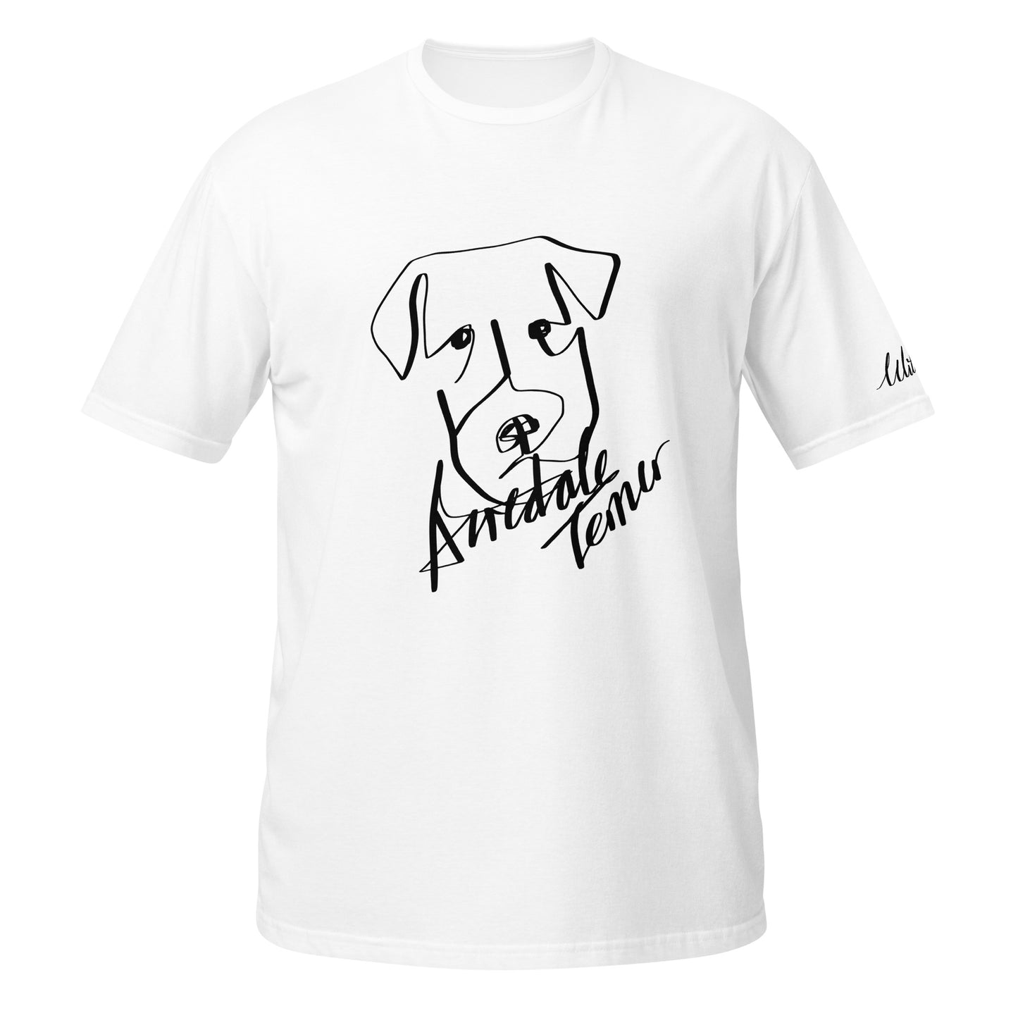 Airedale Terrier Print White T-Shirt