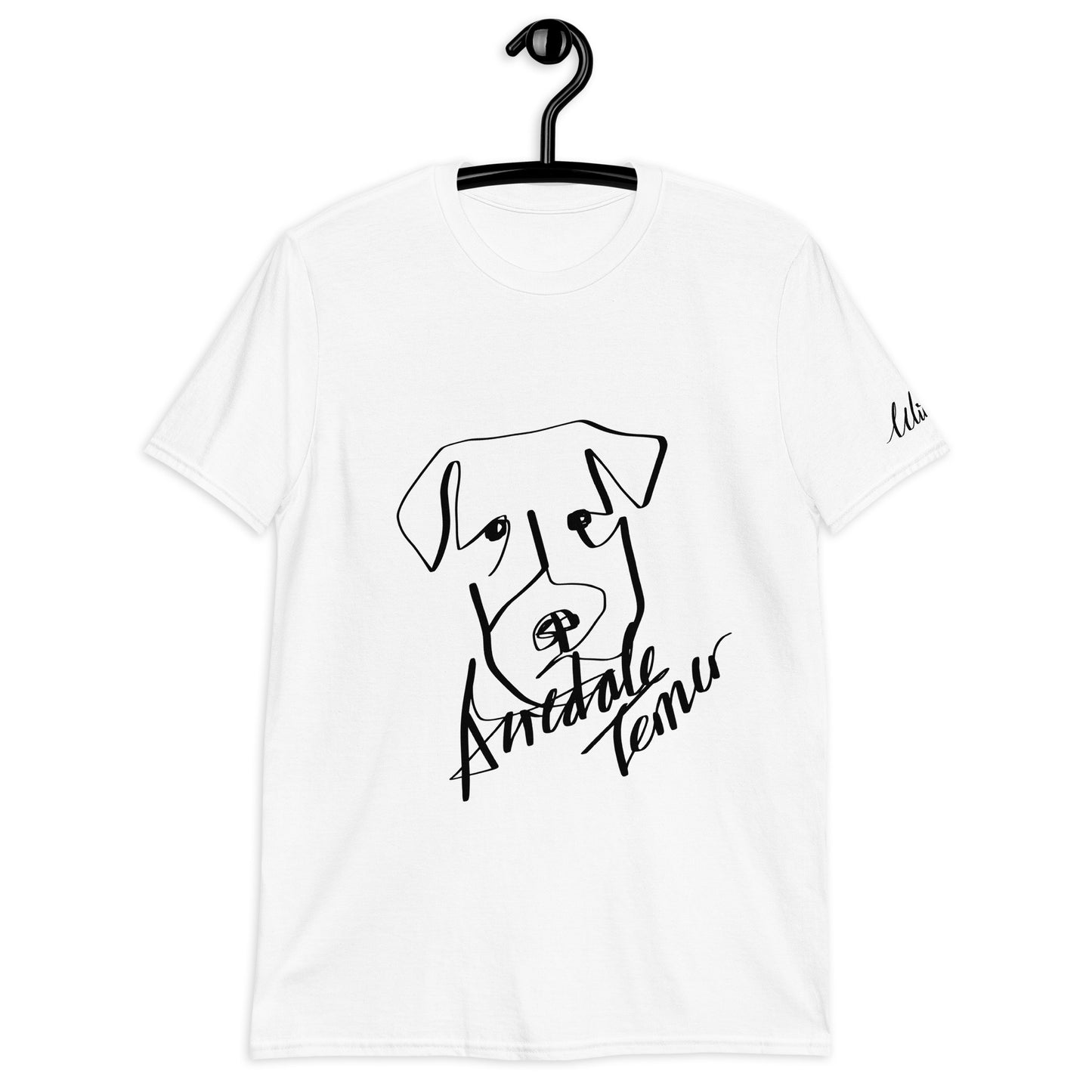 Airedale Terrier Print White T-Shirt