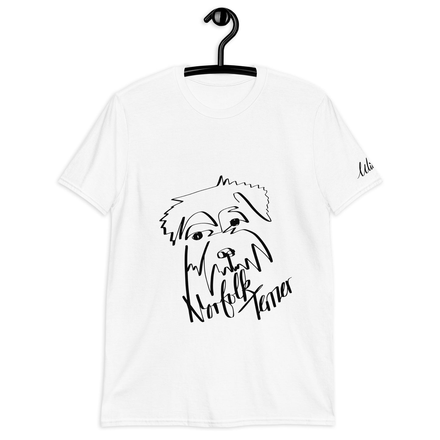 Norfolk Terrier Print White T-Shirt