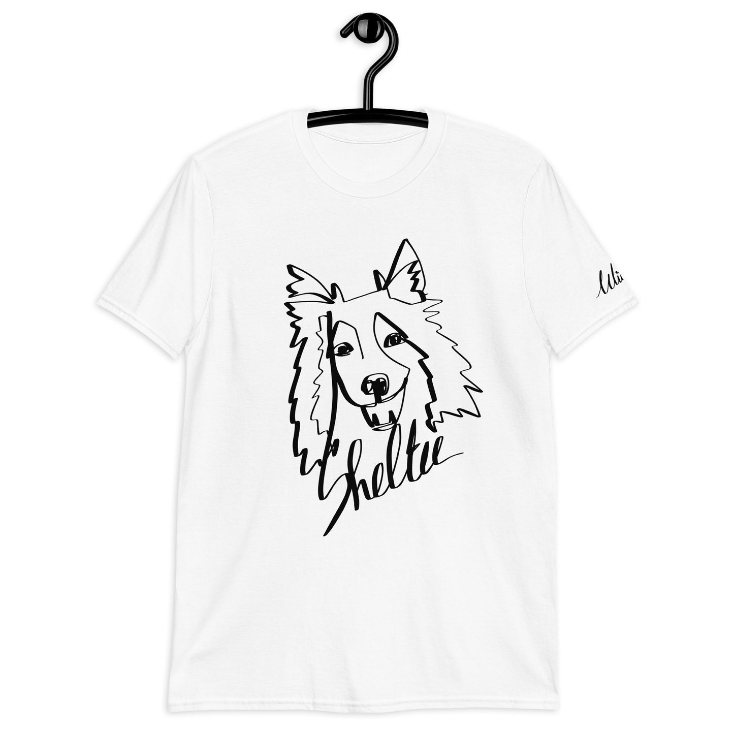 Sheltie Print White T-Shirt