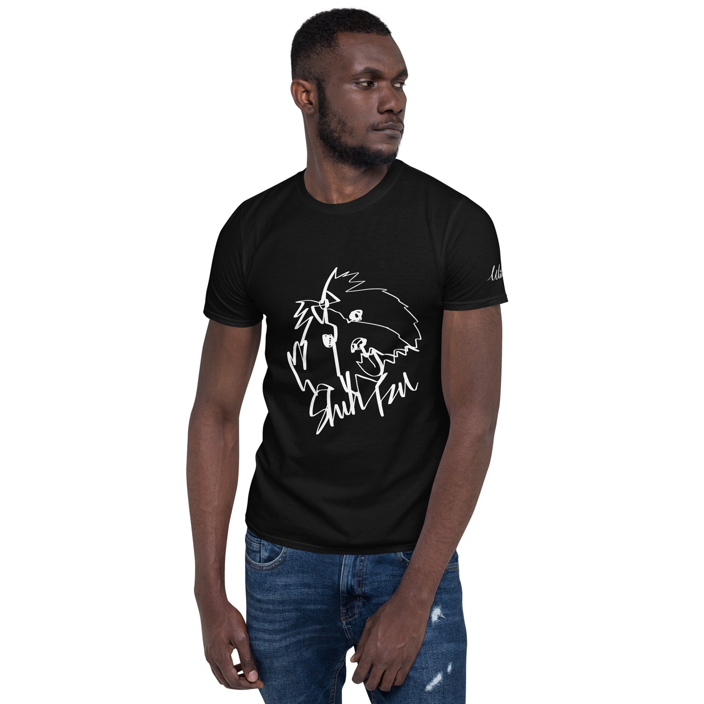 Shih Tzu Print Black T-Shirt