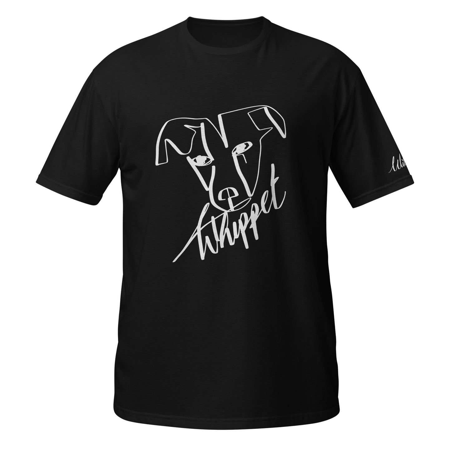 Whippet Print Black T-Shirt