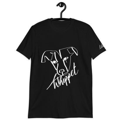 Whippet Print Black T-Shirt