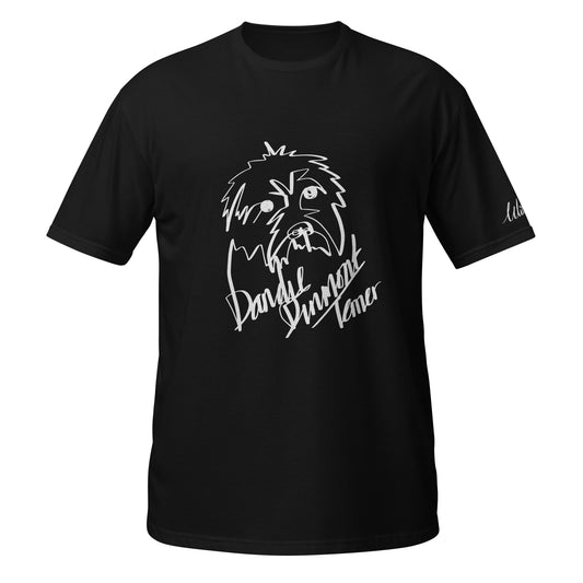 Dandie Dinmont Terrier Print Black T-Shirt