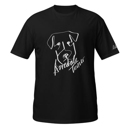 Airedale Terrier Print Black T-Shirt