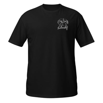 Bullmastiff Embroidery Black T-Shirt