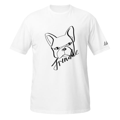 French Bulldog Print White T-Shirt