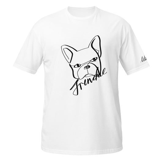 French Bulldog Print White T-Shirt