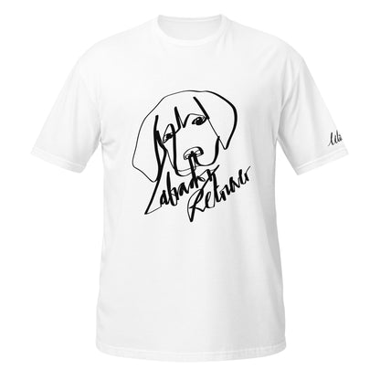 Labrador Retriever Print White T-Shirt