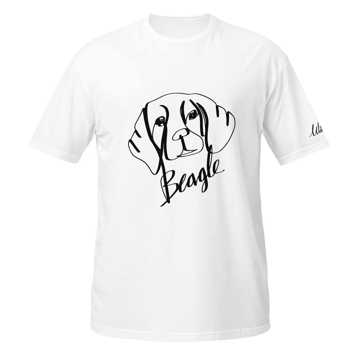 Beagle Print White T-Shirt