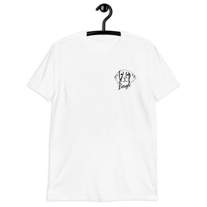 Beagle Embroidery White T-Shirt