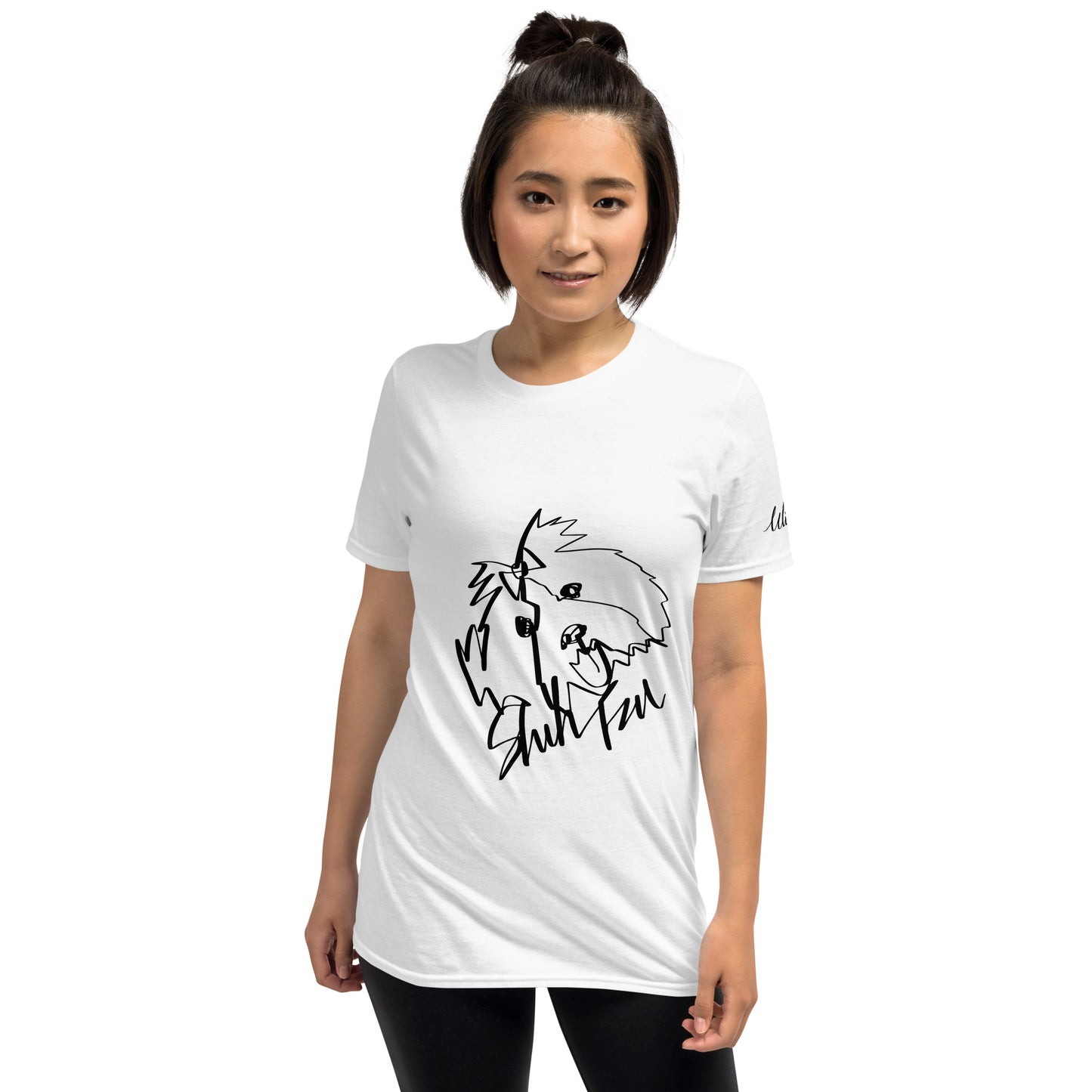 Shih Tzu Print White T-Shirt