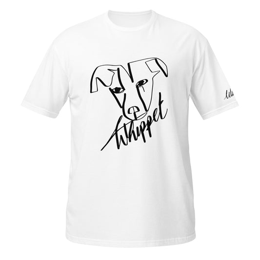 Whippet Print White T-Shirt