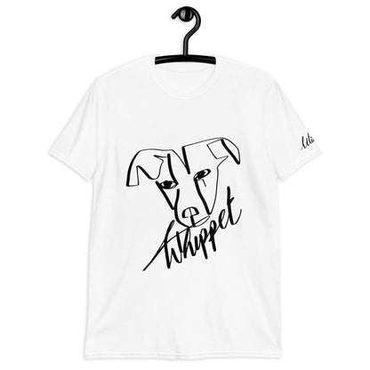 Whippet Print White T-Shirt