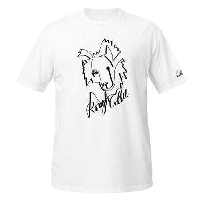 Rough Collie Print White T-Shirt