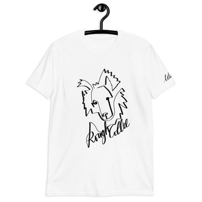 Rough Collie Print White T-Shirt