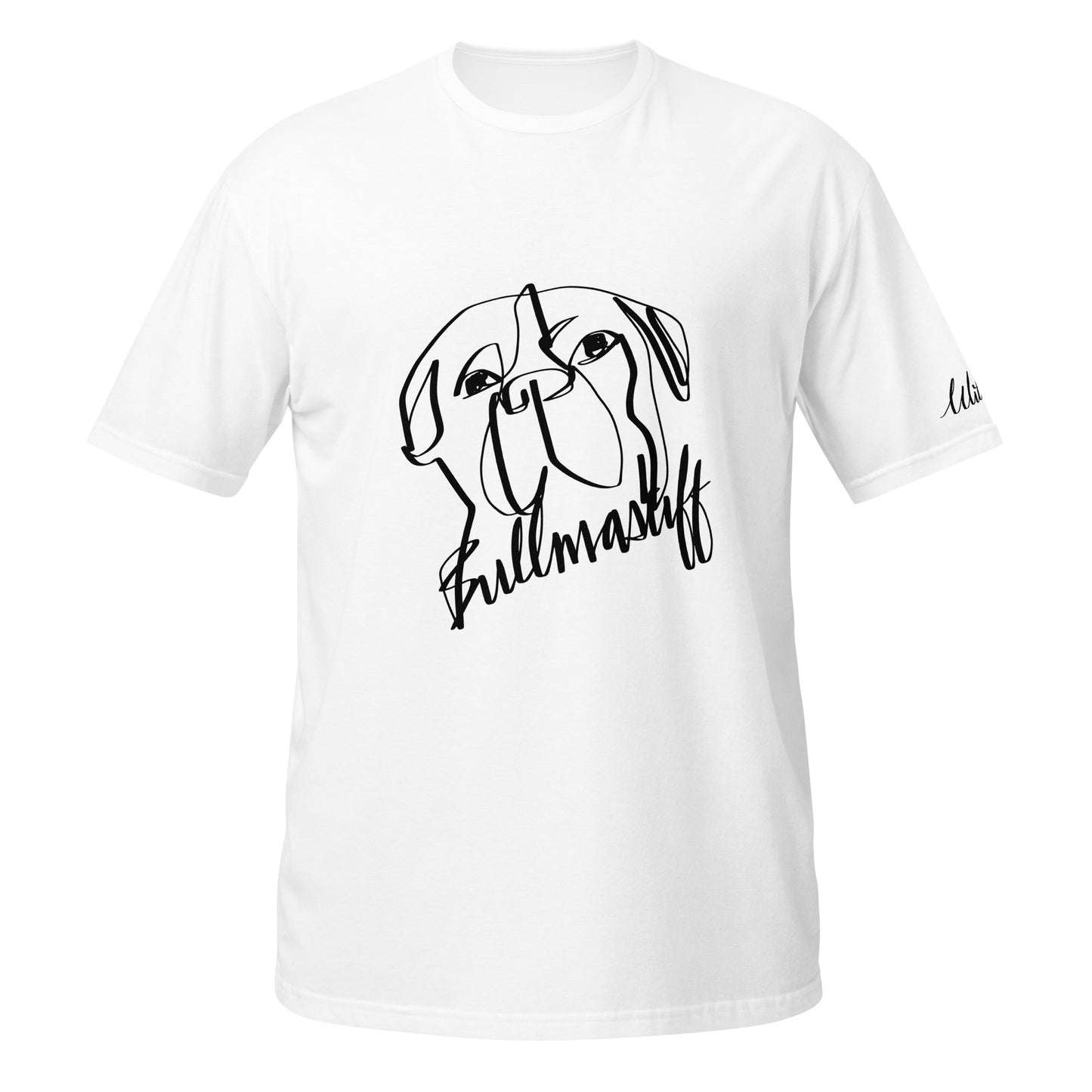 Bullmastiff Print White T-Shirt