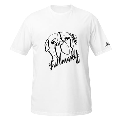 Bullmastiff Print White T-Shirt