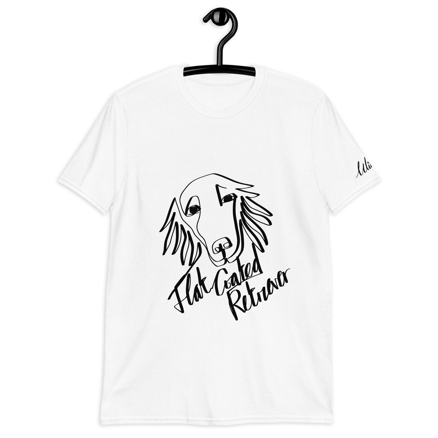 Flat Coated Retriever Print White T-Shirt