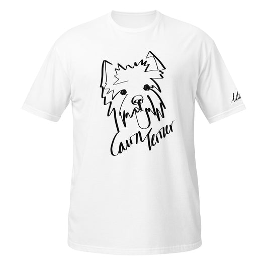 Cairn Terrier Print White T-Shirt