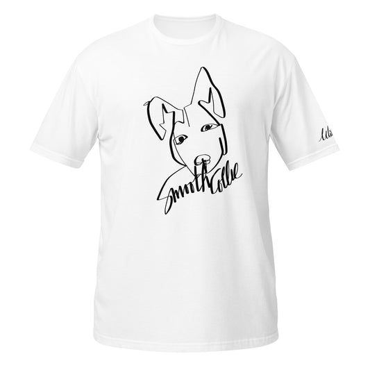 Smooth Collie Print White T-Shirt